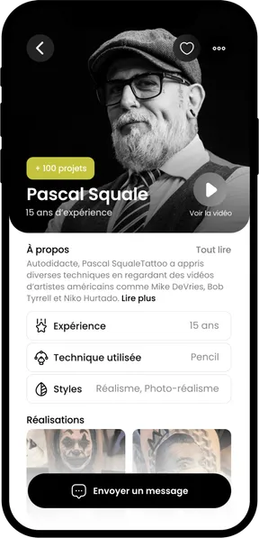 Aperçu de l'application Tat's It Pro sur mobile